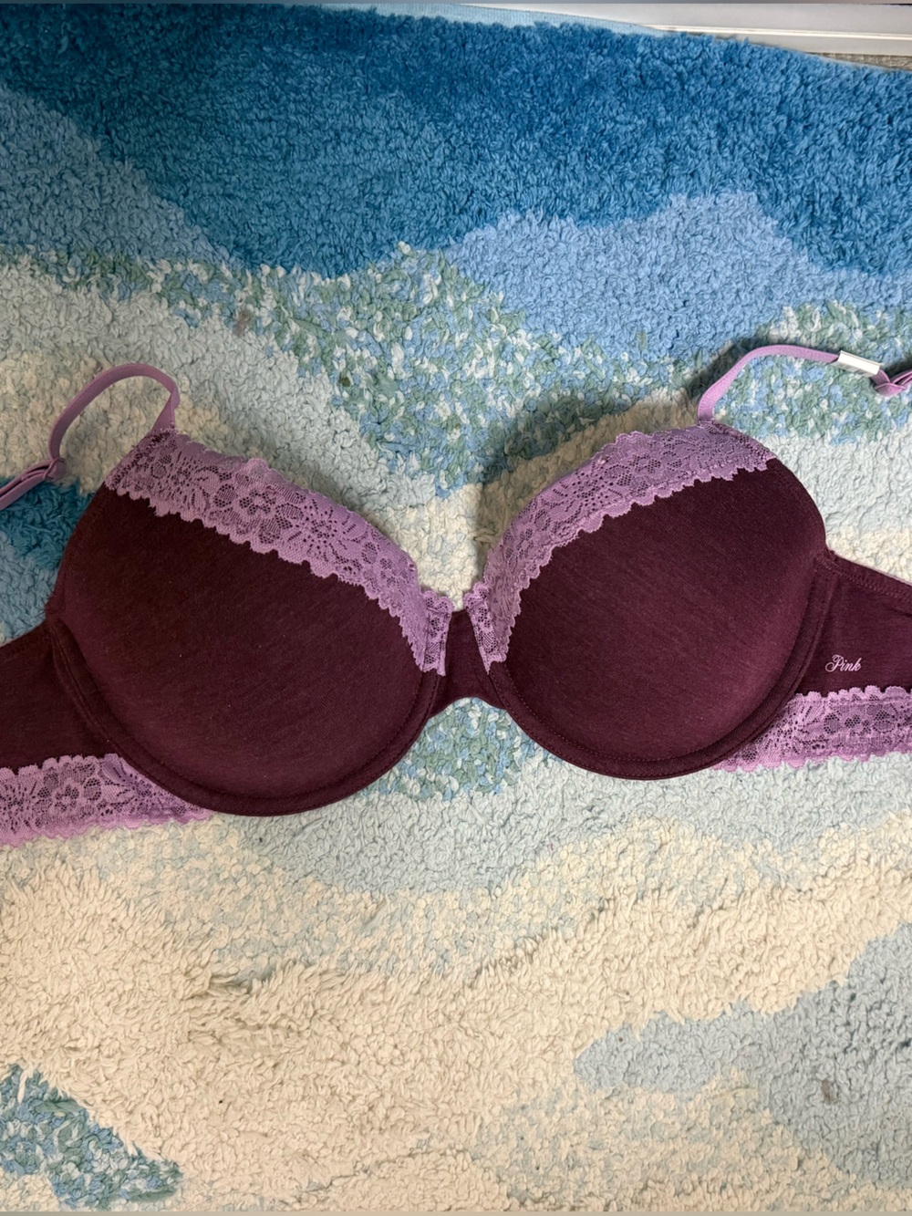 NWT Victoria’s Secret viral Tzuyu Heather Burgundy bra lightly-lined 32DDD